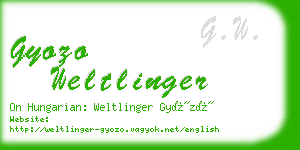 gyozo weltlinger business card